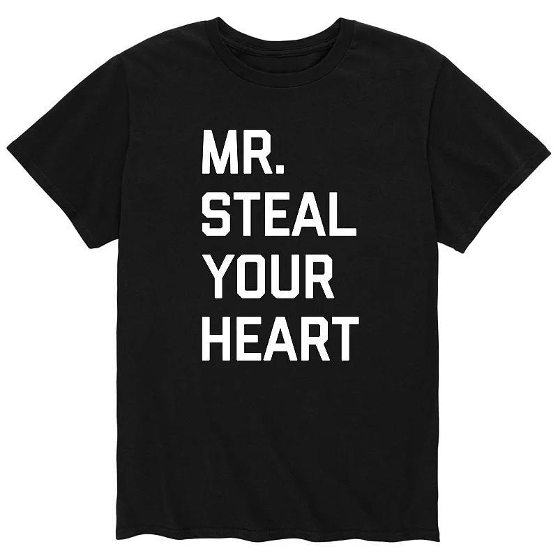 Big & Tall Mr. Steal Your Heart Valentines Day Tee, Mens Product Image