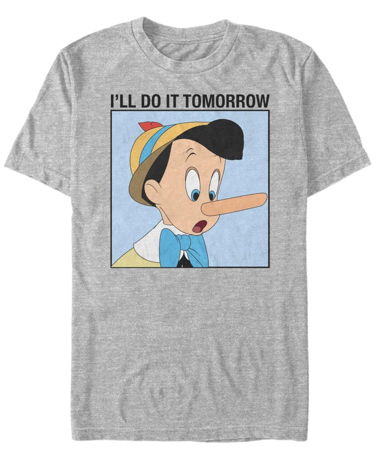 Mens Pinocchio Do It Tomorrow Memes Tee Athletic Grey Product Image