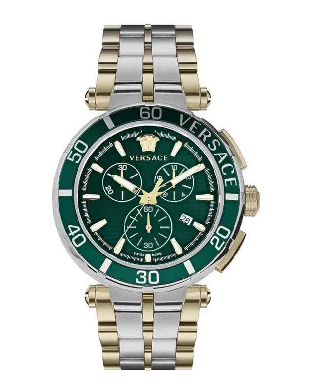 Greca Chrono Bracelet Watch In Gold Product Image