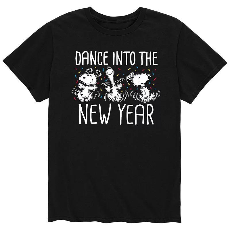 Mens Peanuts Dance In New Year Tee Product Image