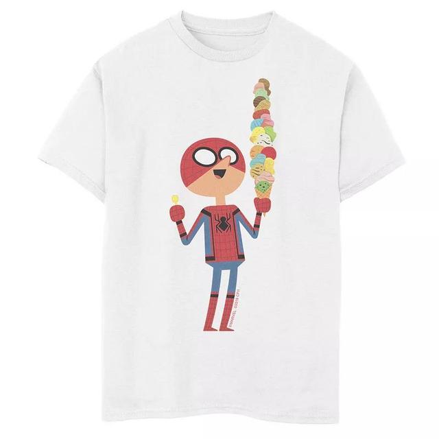 Boys 8-20 Marvel Spider-Man Far From Home Happy Ice Cream Cone Graphic Tee, Boys Product Image