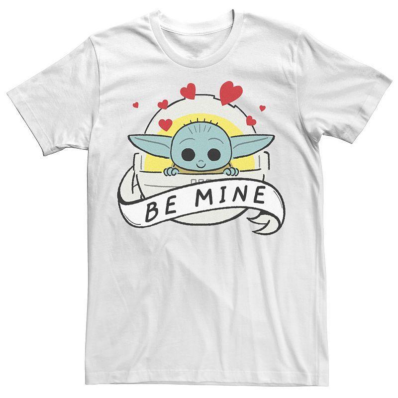 Mens Star Wars The Mandalorian The Child Be Mine Valentines Day Tee Product Image