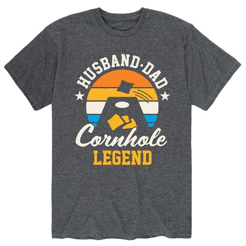 Mens Husband Dad Cornhole Legend Tee Product Image