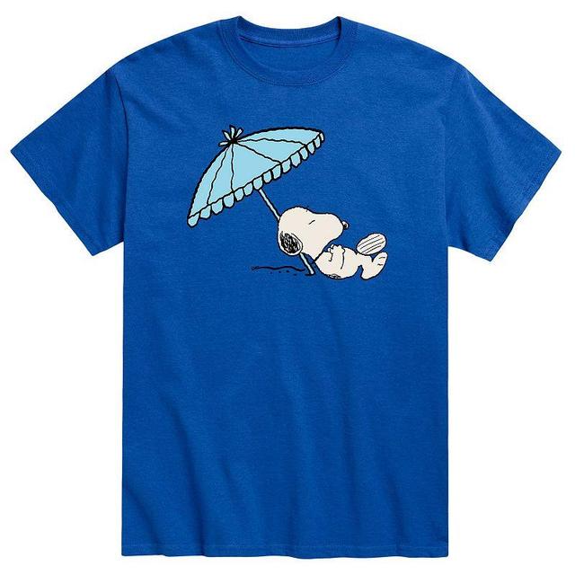 Mens Peanuts Snoopy Beach Umbrella Tee Product Image