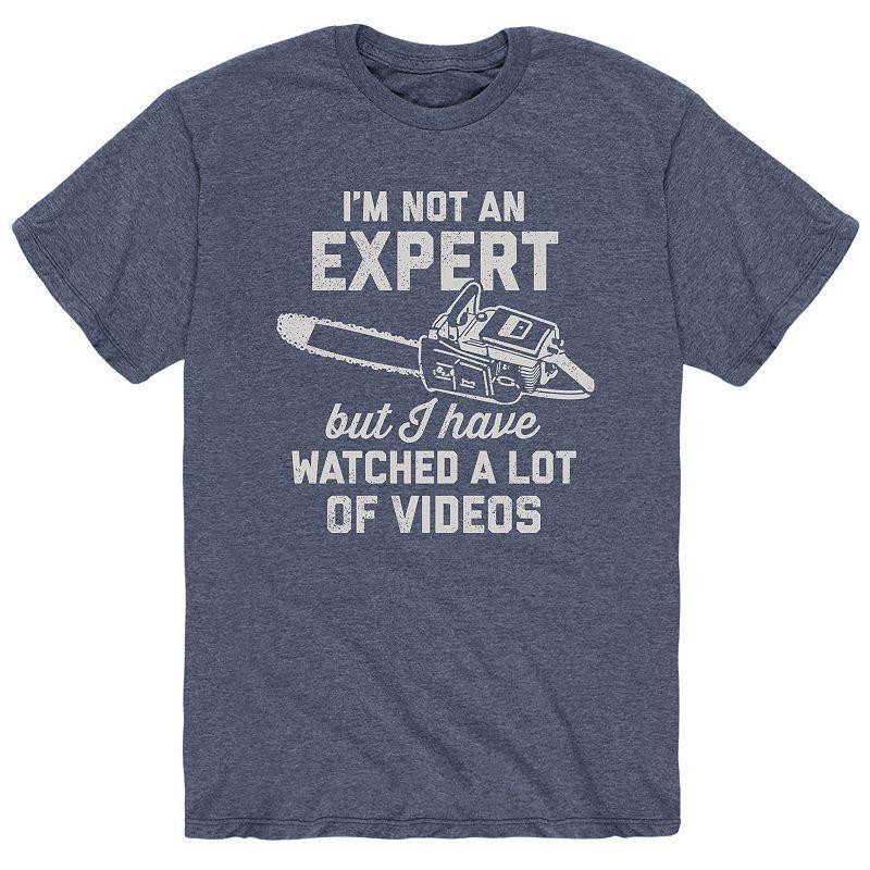 Mens Not An Expert Videos Chainsaw Tee Product Image