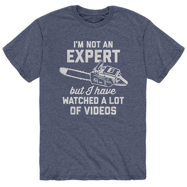 Mens Not An Expert Videos Chainsaw Tee Product Image