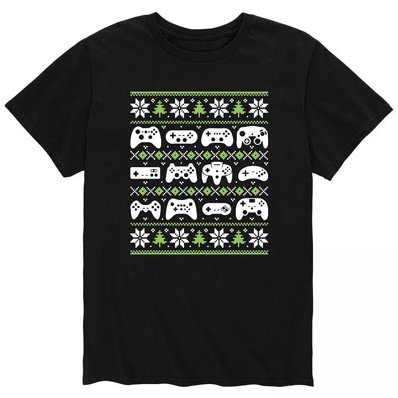 Mens Controller Ugly Sweater Tee Black Product Image