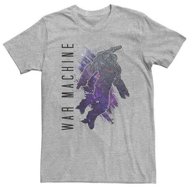 Big & Tall Marvel Avengers Endgame War Machine Galaxy Paint Tee, Mens, Size: XXL Tall, Med Grey Product Image