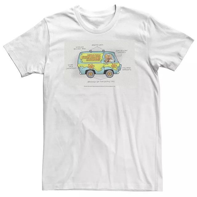 Big & Tall Scooby-Doo Mystery Machine Schematic Tee, Mens Product Image