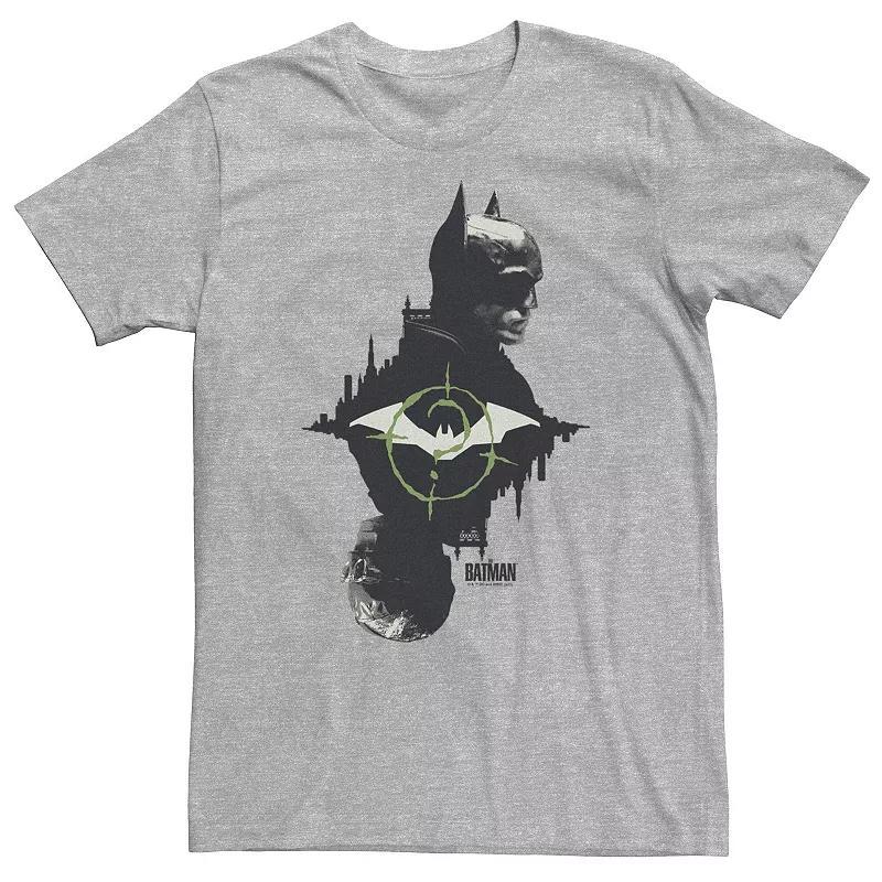 Big & Tall DC Comic Batman Split Batman And Riddle Portrait Tee, Mens Athletic Grey Product Image