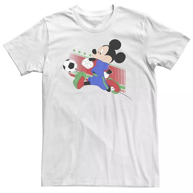 Big & Tall Disney Mickey Mouse Italy Soccer Uniform Portrait Tee, Mens Product Image