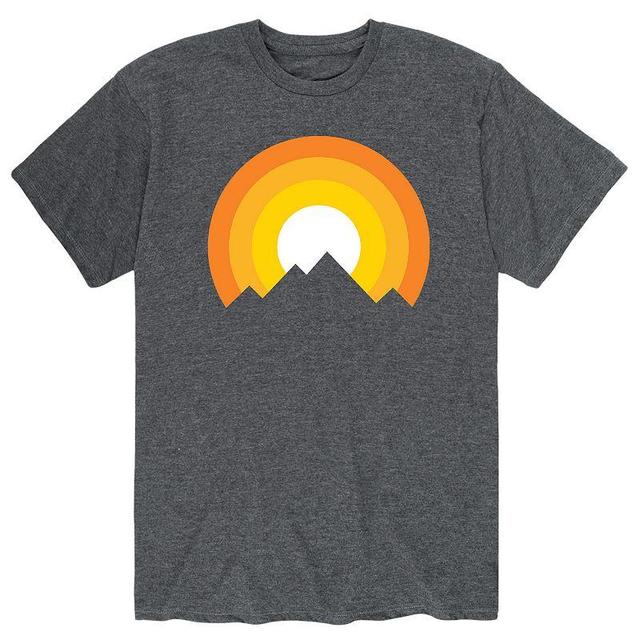 Mens Mountains Sunset Tee Blue Product Image