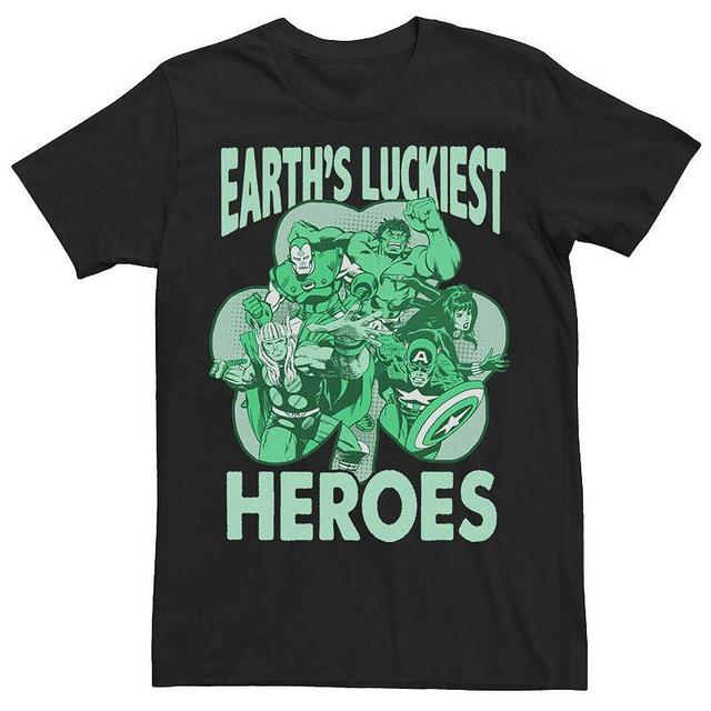 Mens Marvel St. Pattys Earths Luckiest Heroes Tee Product Image