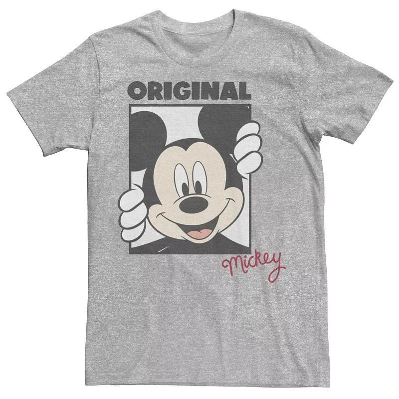 Disneys Mickey Mouse Original Mickey Mens Graphic Tee Athletic Grey Product Image