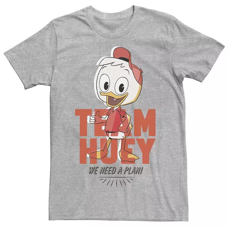 Disneys DuckTales Team Huey Mens We Need A Plan Tee Athletic Grey Product Image