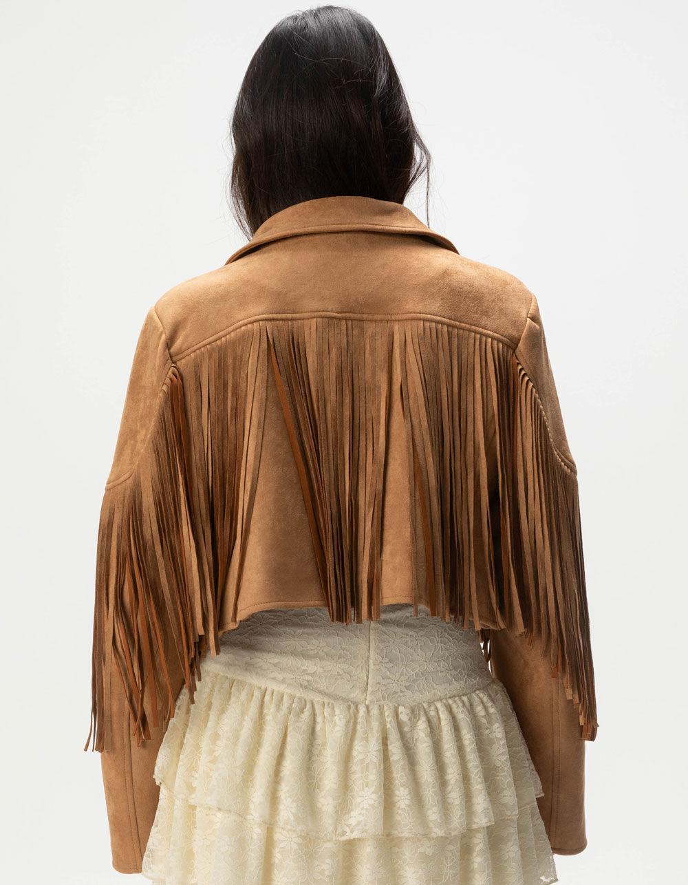 WEST OF MELROSE Fringe Womens Jacket Product Image