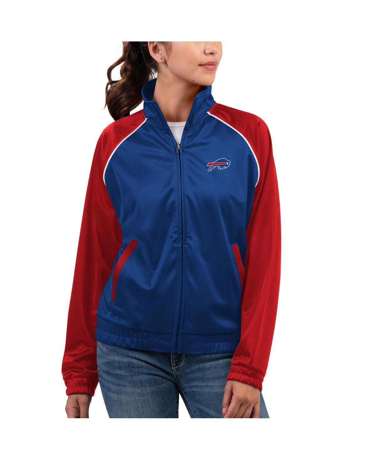 Womens G-III 4Her by Carl Banks Navy New England Patriots Showup Fashion Dolman Full-Zip Track Jacket Blue Product Image