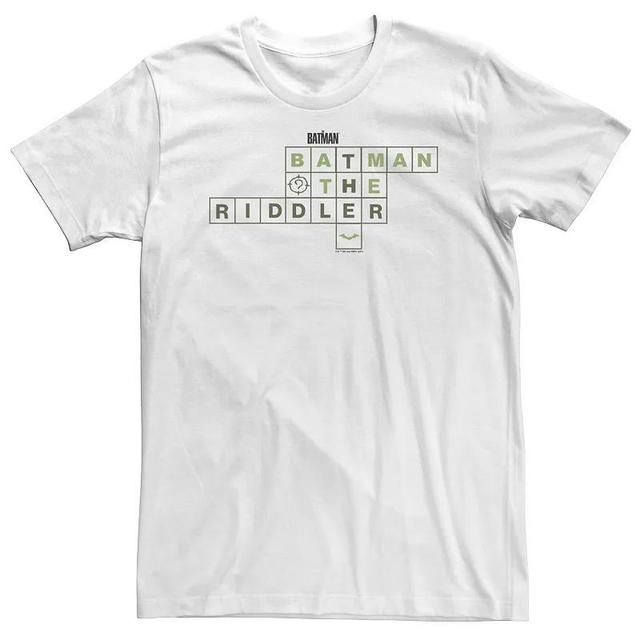 Big & Tall DC Comic Batman Crossword Riddle Tee, Mens Product Image