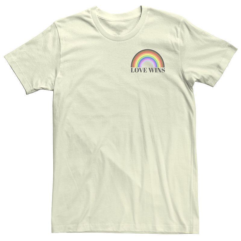 Big & Tall Love Wins Rainbow Left Chest Logo Tee, Mens Product Image