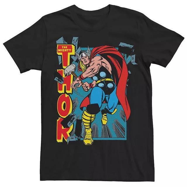 Mens The Might Thor Retro Tee Product Image