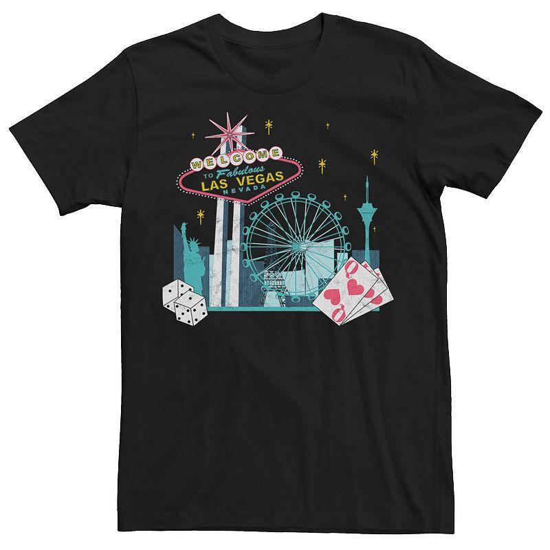 Mens Welcome Vegas Post Card Tee Product Image