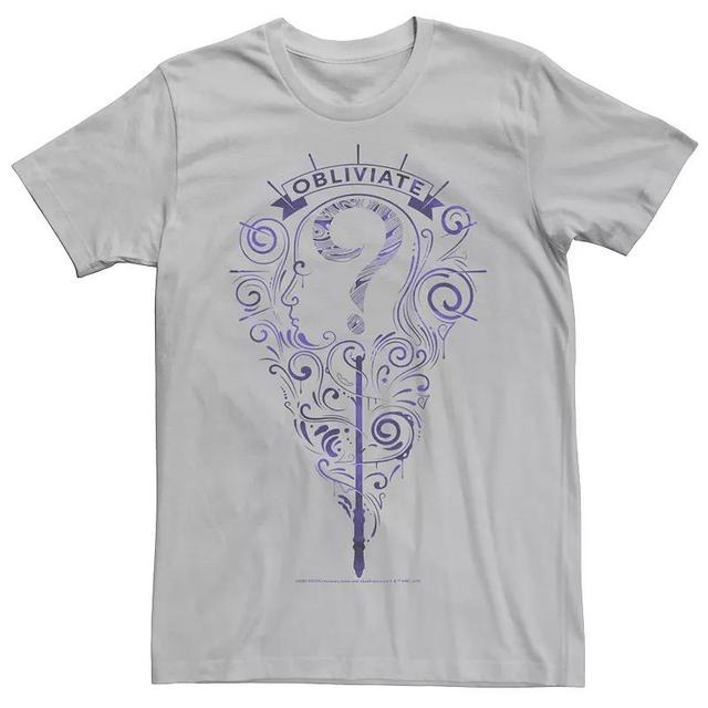 Mens Deathly Hallows Obliviate Purple Outline Logo Tee Product Image