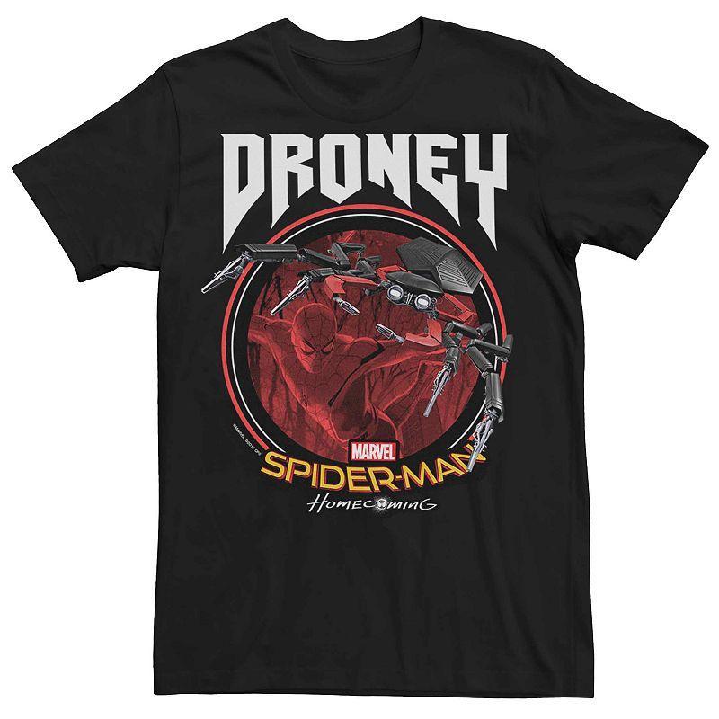 Mens Marvel Spider-Man Homecoming Droney Circle Poster Tee Product Image