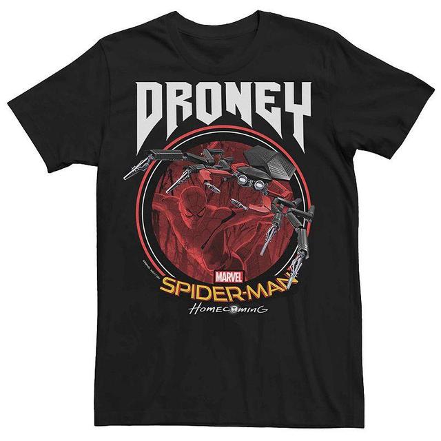 Mens Marvel Spider-Man Homecoming Droney Circle Poster Tee Product Image