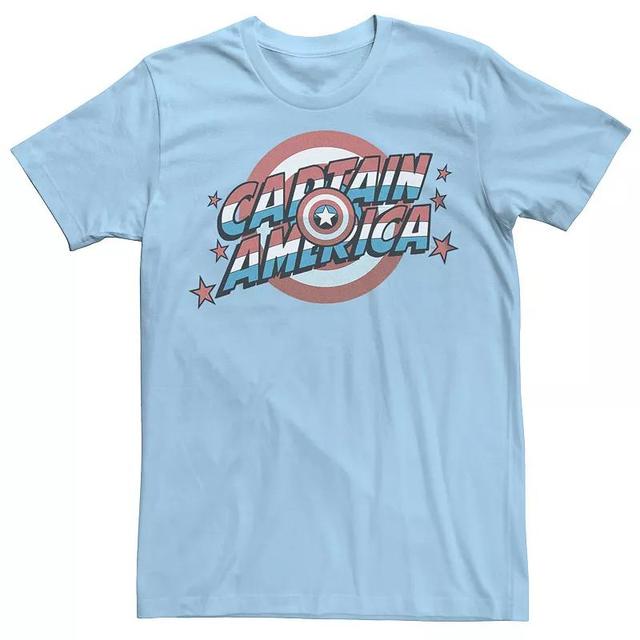 Mens Captain America Patriotic Logo Graphic Tee Product Image