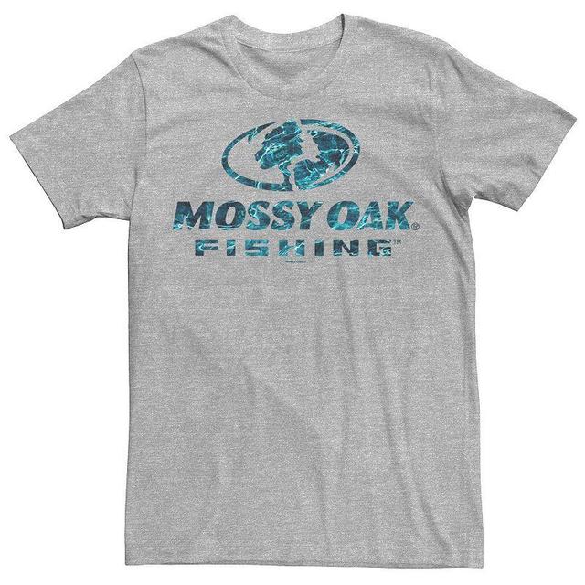 Mens Mossy Oak Fishing Blue Water Surface Logo Graphic Tee Product Image