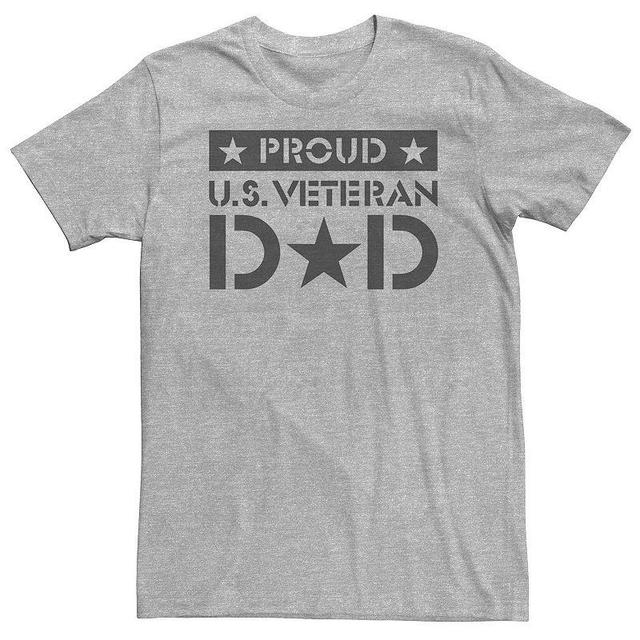 Big & Tall Fathers Day Proud U.S. Veteran Dad Star Tee, Mens Product Image