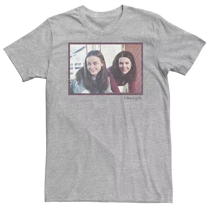 Big & Tall Gilmore Girls Rory & Lorelai Portrait Tee, Mens Athletic Grey Product Image