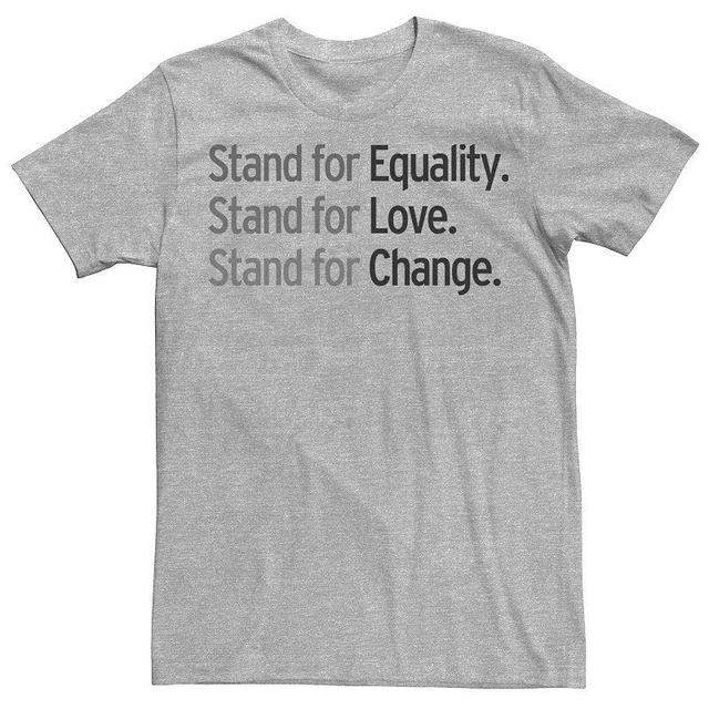 Mens Fifth Sun Equality, Love, Change Tee Athletic Grey Product Image