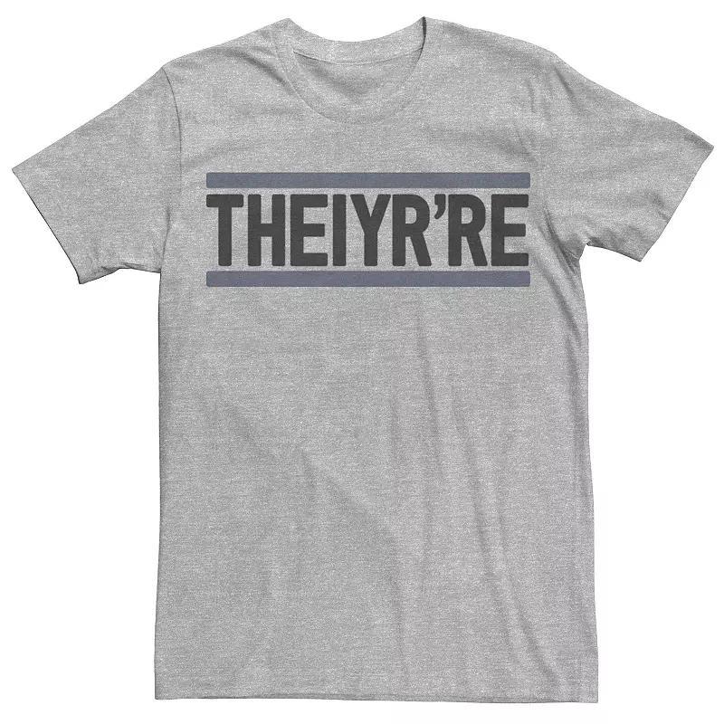 Mens Theiyrre Graphic Tee Athletic Grey Product Image