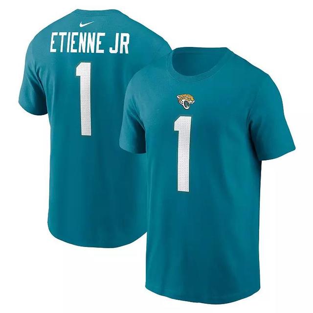 Mens Nike Travis Etienne Teal Jacksonville Jaguars Player Name & Number T-Shirt Product Image