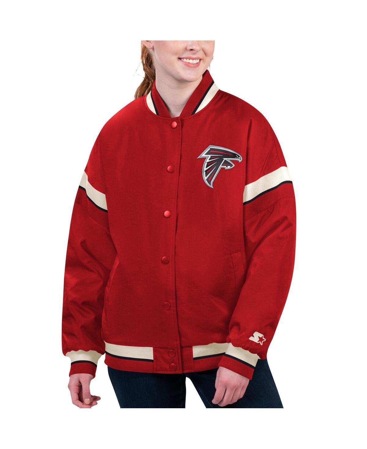 Womens Starter Atlanta Falcons Tournament Full-Snap Varsity Jacket Product Image