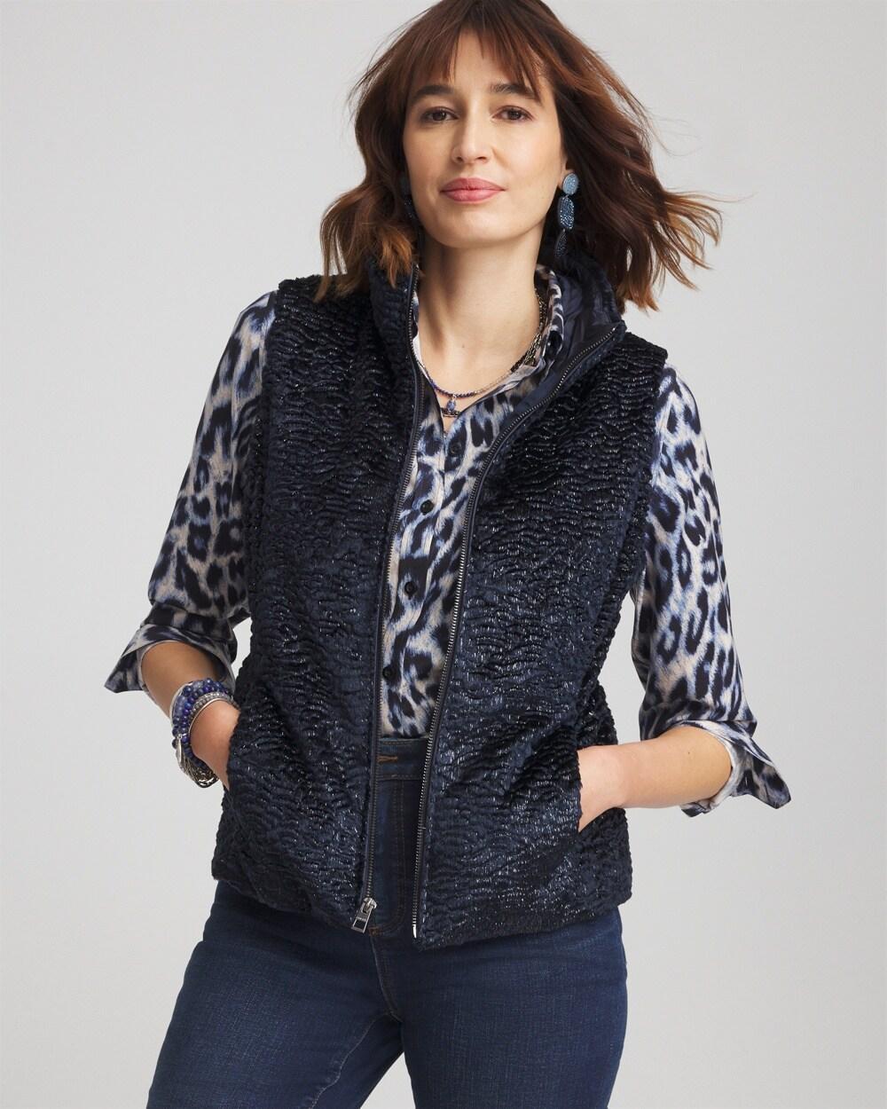 Quilted Faux Fur Vest product image