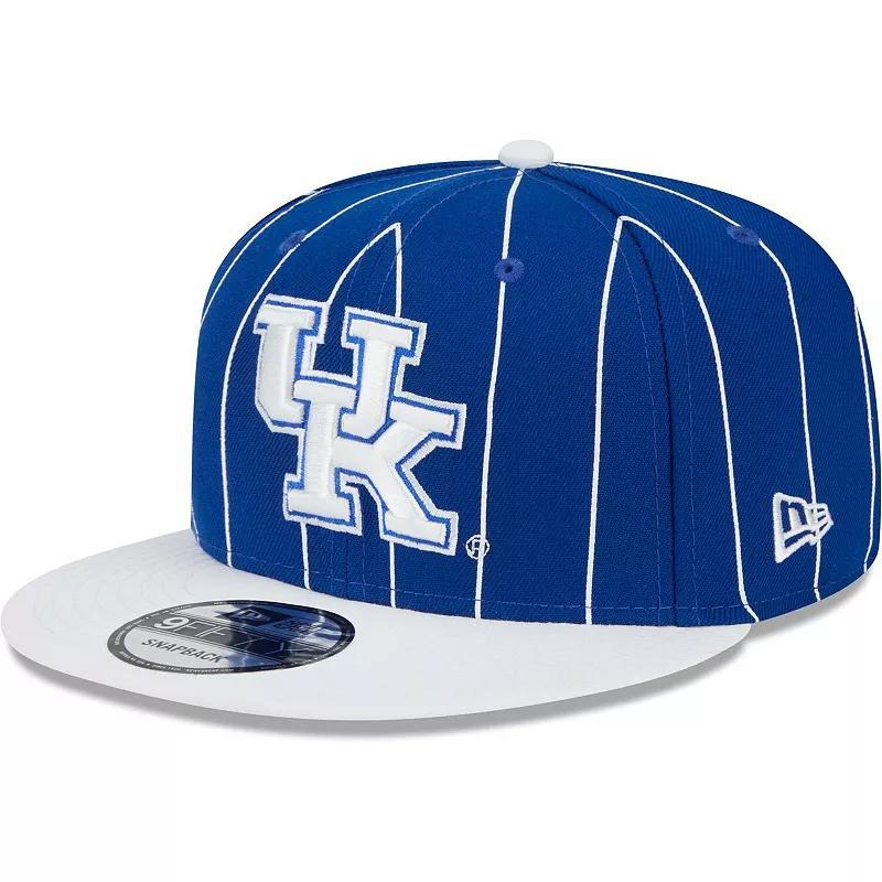 Mens New Era Royal and White Kentucky Wildcats Vintage-Like 9FIFTY Snapback Hat - Royal Product Image