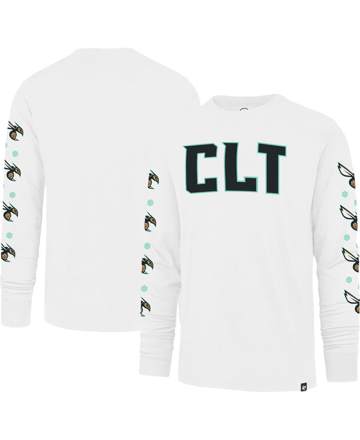 Mens 47 White Charlotte Hornets City Edition Downtown Franklin Long Sleeve T-Shirt Product Image