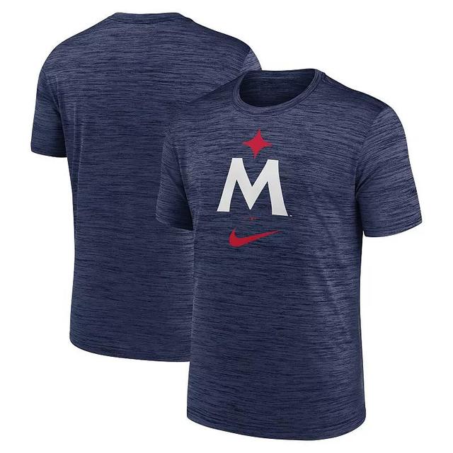 Mens Nike Minnesota Twins 2023 Logo Velocity Performance T-Shirt Blue Product Image