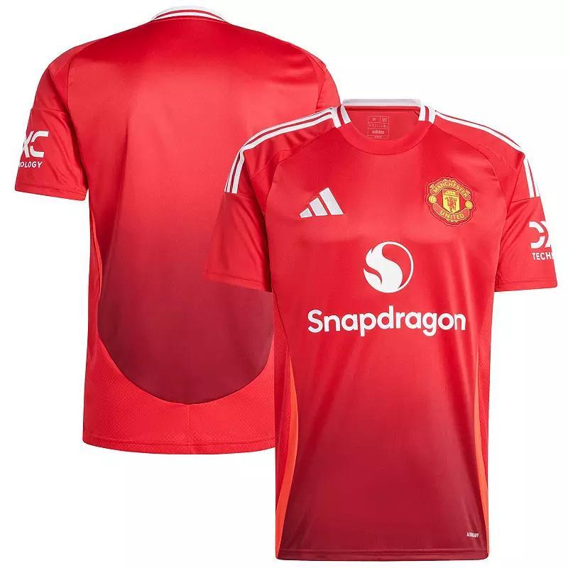 Mens adidas Red Manchester United 2024/25 Home Replica Jersey Product Image