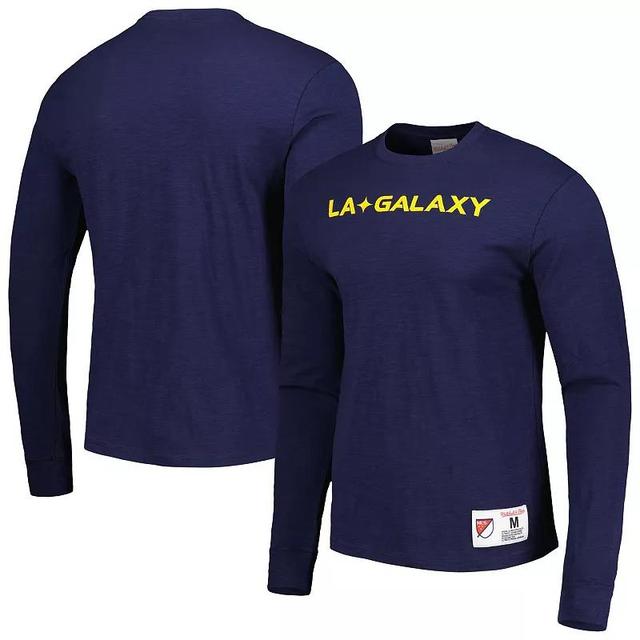 Mens Mitchell & Ness Navy La Galaxy Legendary Long Sleeve T-shirt Product Image