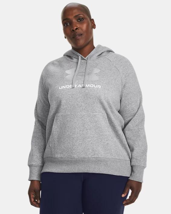 Women's UA Rival Fleece Glitter Big Logo Hoodie Product Image