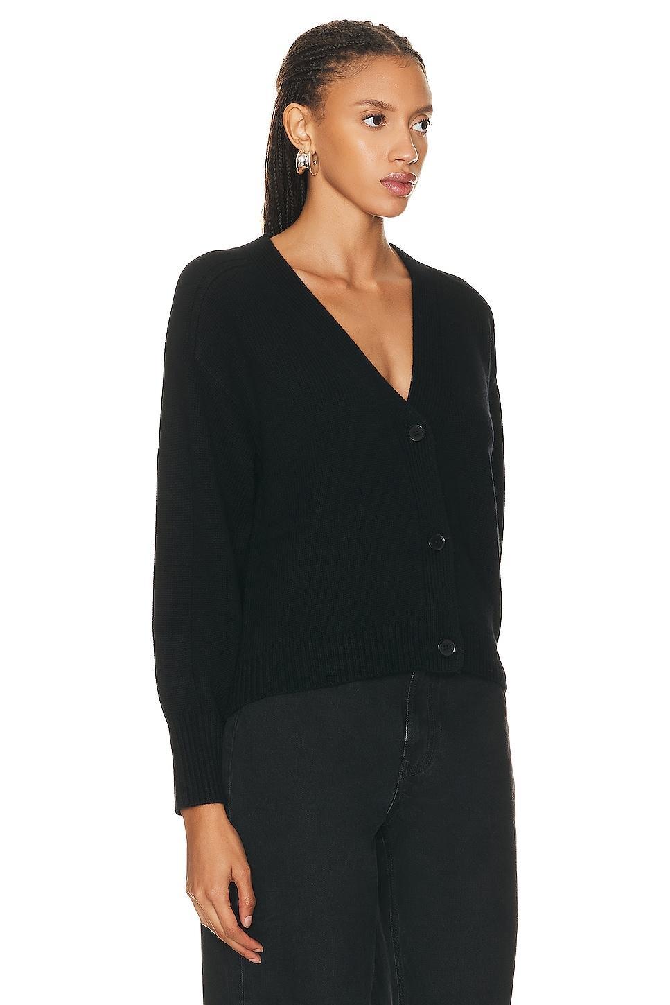 Loulou Studio Zanzibar Cardigan in Black - Black. Size M (also in L, S, XS). Product Image