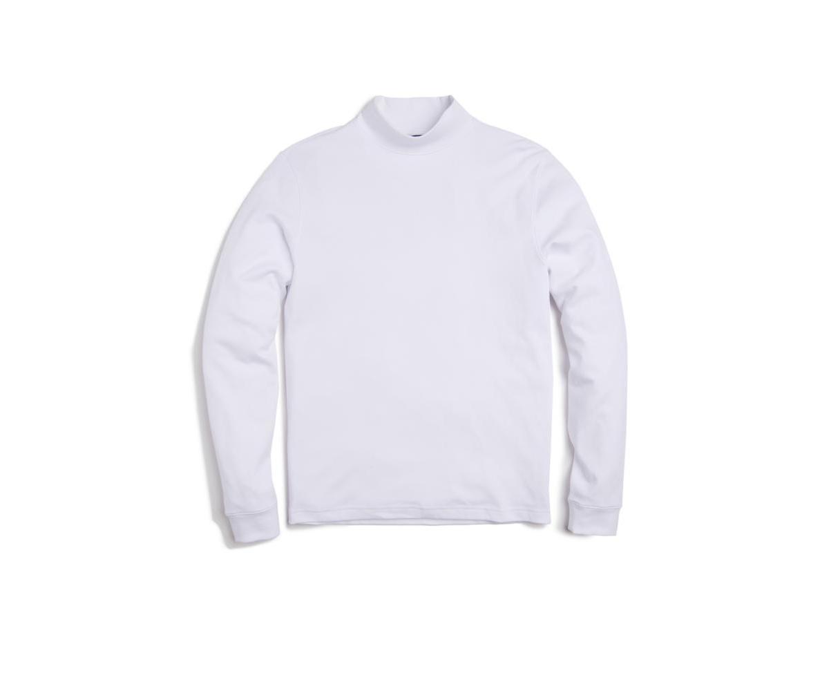 Scott Barber Mens Pima Mock Turtleneck T-Shirt Product Image