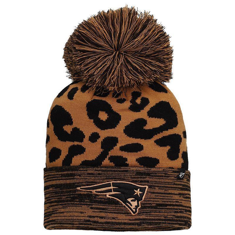 Womens 47 New England Patriots Rosette Cuffed Knit Hat with Pom Product Image