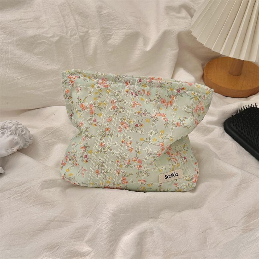 Floral Print Cosmetic Pouch Product Image