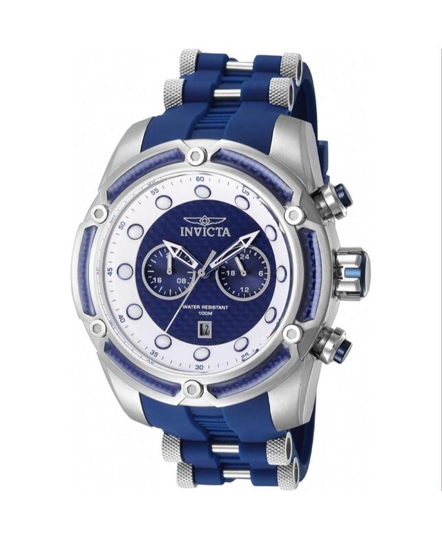 Invicta Mens 42291 Bolt Quartz Multifunction Blue Dial Watch - Silver Product Image