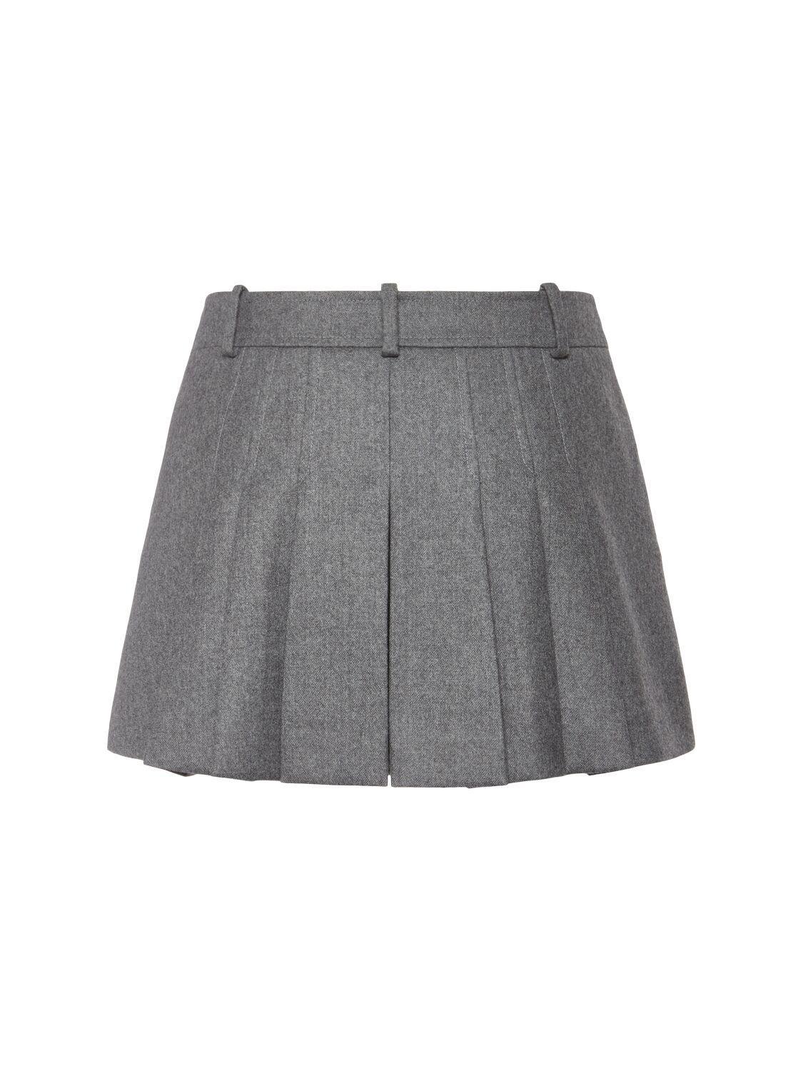 TOM FORD Compact Wool Shorts In Grey Product Image