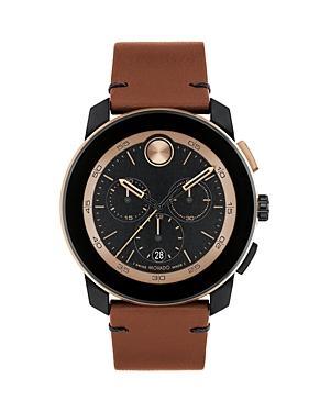 Mens 44MM Bold TR90 Leather Watch Product Image